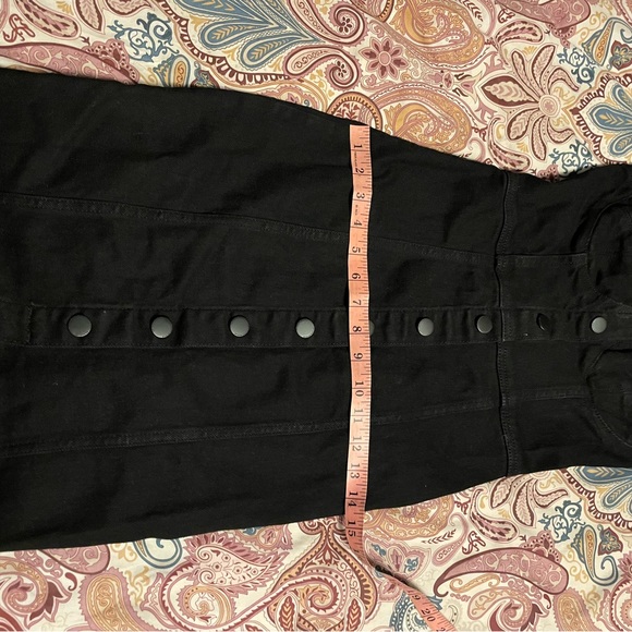 NWT Zara dark denim bustier button front dress size XS - Picture 7 of 9